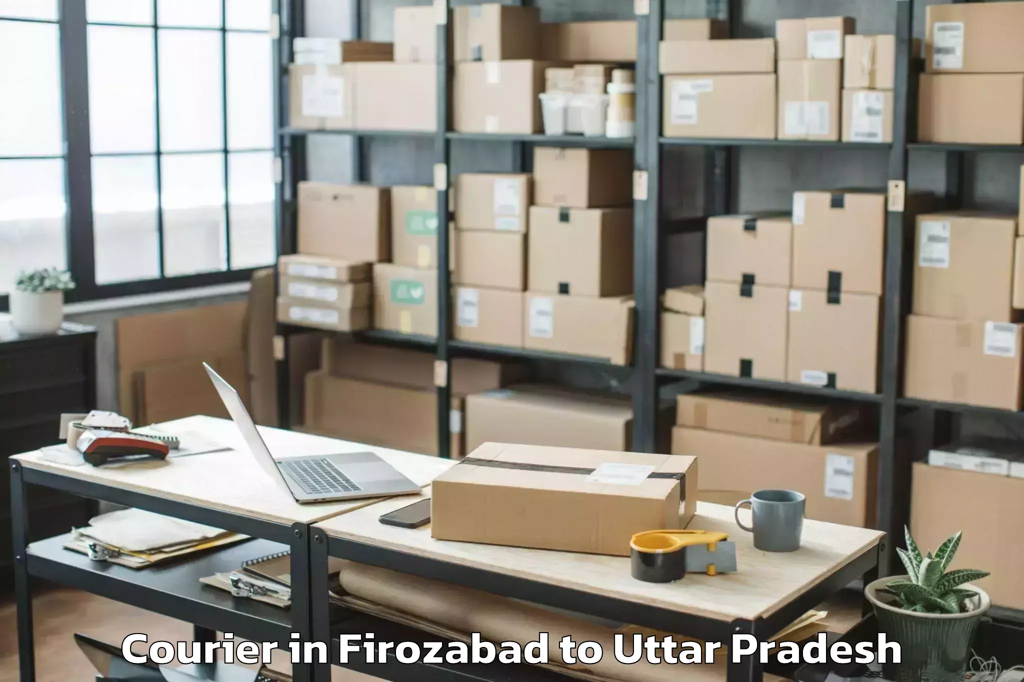 Easy Firozabad to Samthar Courier Booking